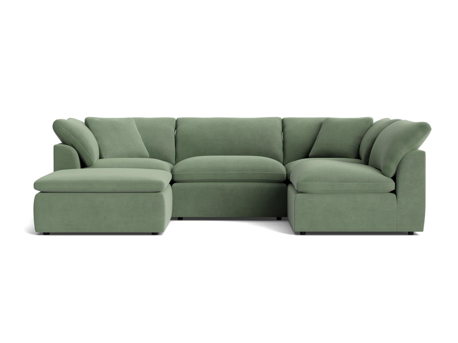 Bryant Slipcovered Modular U-Sofa Bumper Sectional